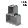 Modulare stapelbare Aufbewahrungsregale LEGO Brick Shelf Set 4+8 Angebot