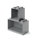 Modulare stapelbare Aufbewahrungsregale LEGO Brick Shelf Set 4+8 Sales