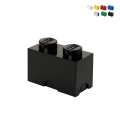 LEGO Brick rechteckiger stapelbarer Behälter mit 2 Noppen Aktion