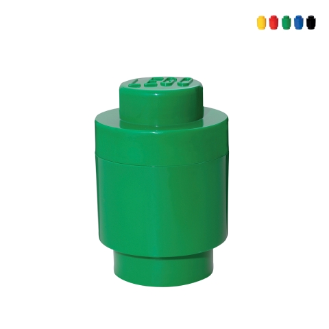 Stapelbarer zylindrischer Behälter LEGO Brick 1 Noppe Aktion
