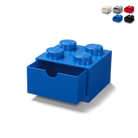 LEGO Schreibtischschublade mit 4 Knöpfen, Aufbewahrungsbehälter mit Schublade Aktion