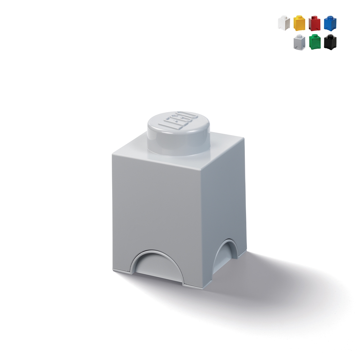 Stapelbarer quadratischer LEGO-Aufbewahrungsstein mit 1 Noppe Aktion Stapelbarer quadratischer LEGO-Aufbewahrungsstein mit 1 Noppe Aktion