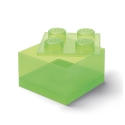 Transparenter Aufbewahrungsbehälter mit Deckel LEGO Brick 4 Noppen Lagerbestand