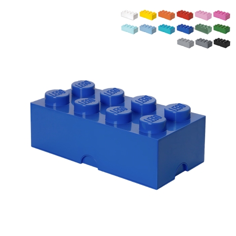 LEGO Aufbewahrungsstein Stapelbox mit Deckel 8 Noppen Aktion
