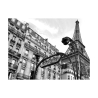 Kunstdruck auf Leinwand Schwarz-Weiß Metropolitain Paris Pangea Images Angebot