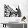 Kunstdruck auf Leinwand Schwarz-Weiß Metropolitain Paris Pangea Images Verkauf