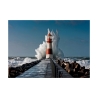 Fotoleinwanddruck Leuchtturm im Mittelmeer Angebot