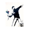 Moderne Street Art Leinwanddruck Bild "Messaggio di Pace" Banksy Angebot