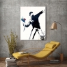 Moderne Street Art Leinwanddruck Bild "Messaggio di Pace" Banksy Verkauf