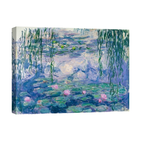 Impressionistisches Gemälde auf Leinwand Waterlilies Claude Monet Aktion