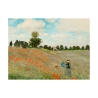 Leinwanddruck Impressionistisches Gemälde Feld mit Mohnblumen von Claude Monet Angebot