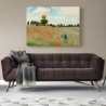Leinwanddruck Impressionistisches Gemälde Feld mit Mohnblumen von Claude Monet Sales