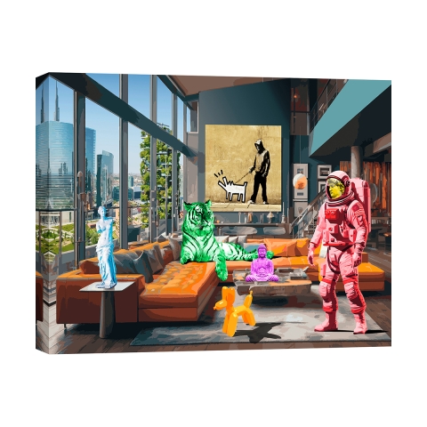 Leinwandbild Pop Art Surrealofts Milano Gerard Madau Aktion
