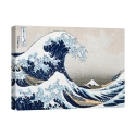 Wandbild auf Leinwand The Great Wave off Kanagawa Hokusai Große Welle Aktion