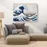 Wandbild auf Leinwand The Great Wave off Kanagawa Hokusai Große Welle Sales