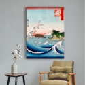 Leinwanddruck, Berg- und Meereslandschaft Monte Fuji von Hokusai Kanagawa Verkauf