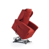 Relaxsessel mit 2 Motoren aus Stoff, Hebelifter und Räder Omega Sales