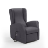 Relaxsessel aus Stoff, 2 Motoren, mit Rollen und Aufstehhilfe Trilly Sales