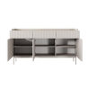 Moderne Design-Sideboard Madia für Wohnzimmer, Beige, 3 Schubladen, 3 Türen Bitter Angebot
