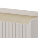Moderne Design-Sideboard Madia für Wohnzimmer, Beige, 3 Schubladen, 3 Türen Bitter Sales