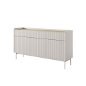 Moderne Design-Sideboard Madia für Wohnzimmer, Beige, 3 Schubladen, 3 Türen Bitter Rabatte