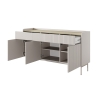 Moderne Design-Sideboard Madia für Wohnzimmer, Beige, 3 Schubladen, 3 Türen Bitter Katalog