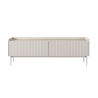 Moderner Lowboard TV-Schrank, 2 Klapptüren, beige, 153x50x38, Bitter Verkauf