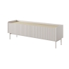 Moderner Lowboard TV-Schrank, 2 Klapptüren, beige, 153x50x38, Bitter Sales
