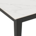 Moderner ausziehbarer Esstisch 90x160-400 Marmor-Optik Harper Angebot