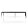 Moderner ausziehbarer Esstisch 90x160-400 Marmor-Optik Harper Lagerbestand