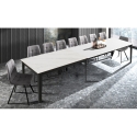 Moderner ausziehbarer Esstisch 90x160-400 Marmor-Optik Harper Verkauf