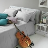 Baumwoll-Bettwäsche-Set für Doppelbett mit Bettlaken und 2 Kissenbezügen Toronto Verkauf