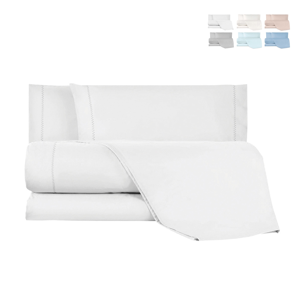 Baumwoll-Bettwäsche-Set für Doppelbett mit Bettlaken und 2 Kissenbezügen Toronto Aktion Baumwoll-Bettwäsche-Set für Doppelbett mit Bettlaken und 2 Kissenbezügen Toronto Aktion