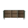 Sideboard Wohnzimmer Küche 3 Türen 184x40x90cm modernes Design Madrid Sales