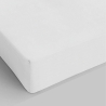Spannbettlaken für Doppelbett 160x200cm Baumwolle Weiß Toronto Aktion