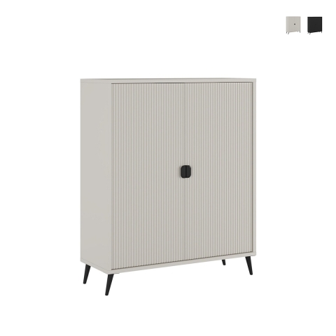 Moderner Hochschrank mit 2 Türen für Wohnzimmer oder Küche Danielle Aktion