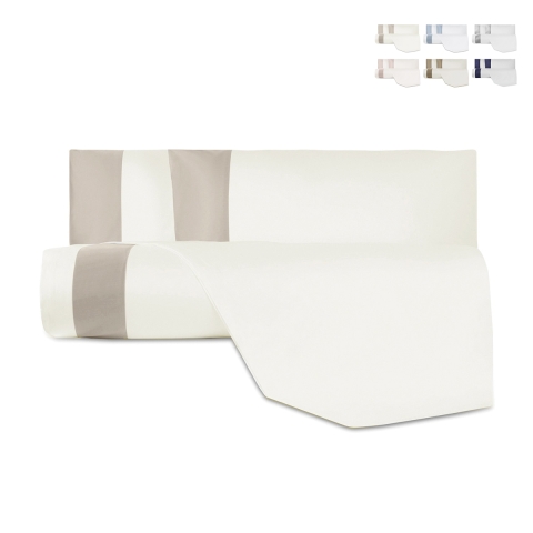 Bettwäsche-Set für Doppelbett aus Baumwolle und Satin Heritage Aktion