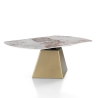 Ausziehbarer Designer-Esstisch in Marmoroptik 160x160x75 Arvin Onice Eigenschaften