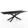 Ausziehbarer Tisch 90x160-220, Kreuzbeine, Marmoroptik Ward Marble Angebot