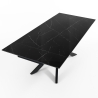 Ausziehbarer Tisch 90x160-220, Kreuzbeine, Marmoroptik Ward Marble Rabatte