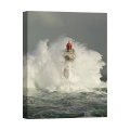 Leinwandbild mit Leuchtturm in den Wellen La Jument Jean Guichard Aktion