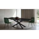 Ausziehbarer Tisch 90x160-220, Kreuzbeine, Marmoroptik Ward Marble Verkauf