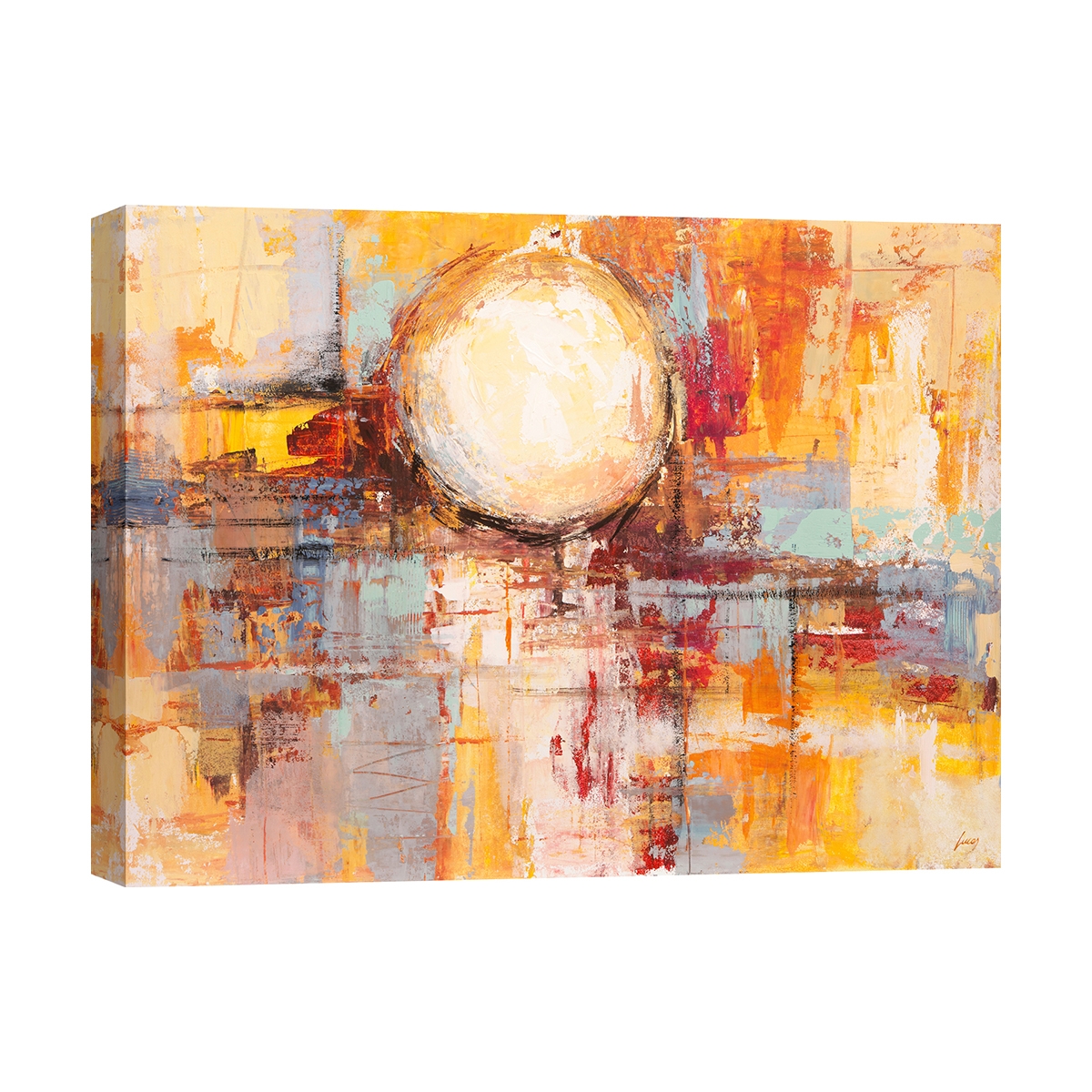 Moderne abstrakte Wandkunst, bunter Druck Riflessi del tramonto Lucas Aktion Moderne abstrakte Wandkunst, bunter Druck Riflessi del tramonto Lucas Aktion