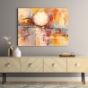 Moderne abstrakte Wandkunst, bunter Druck Riflessi del tramonto Lucas Verkauf