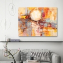 Moderne abstrakte Wandkunst, bunter Druck Riflessi del tramonto Lucas Sales