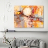 Moderne abstrakte Wandkunst, bunter Druck Riflessi del tramonto Lucas Sales