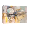 Farbintensives abstraktes Leinwandbild "Tramonto di luna" von Lucas – Moderne Wanddekoration Aktion
