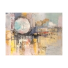 Farbintensives abstraktes Leinwandbild "Tramonto di luna" von Lucas – Moderne Wanddekoration Angebot