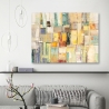 Modernes buntes abstraktes Bild auf Leinwand Colori di Primavera Lucas Sales