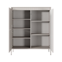 Design-Schrank Kergi, hohe Anrichte mit 3 Türen für Wohnzimmer und Eingangsbereich Sales